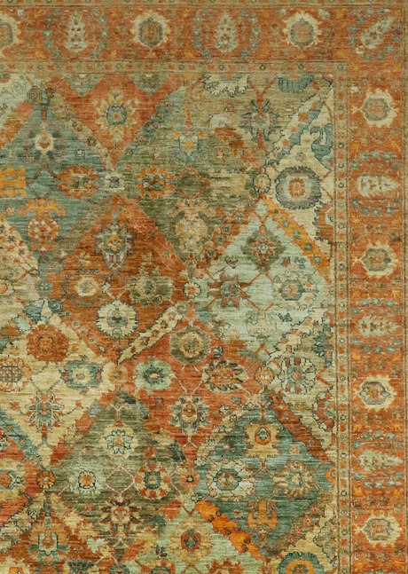 Checkered Pumpkin Serapi 5' 1" x 7' 5"