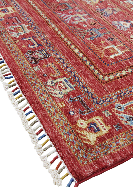 Rose Animal Design Gabbeh 4'2" x 6'0"