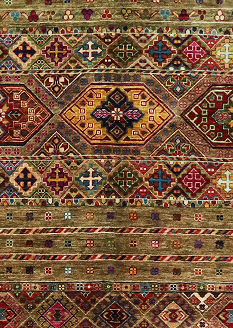 Geometric Pumpkin Khorjin 5'0" x 7'0"