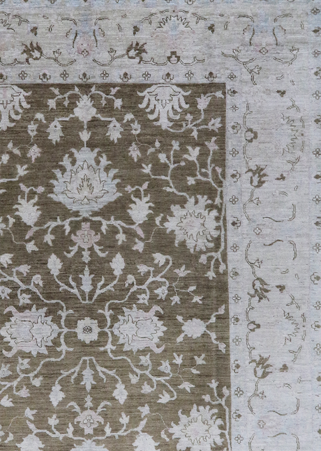 Floral Nocturne Oushak 9' x 12'4"