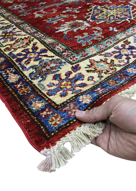 Geometric Curant Super Kazak 3'3" x 4'10"