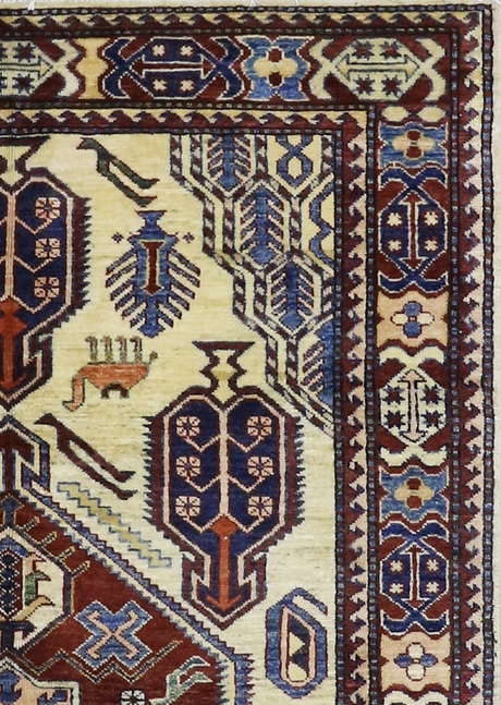 Geometric Sandstone Super Kazak 4'2" x 6'1"