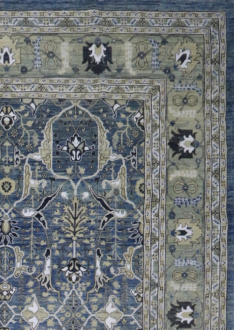 Ocean blue Abadeh 8'10" x 12'2"