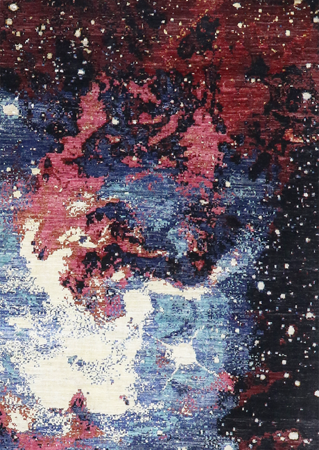 Cosmic Sapphire Galaxy 5'8" x 7'10"