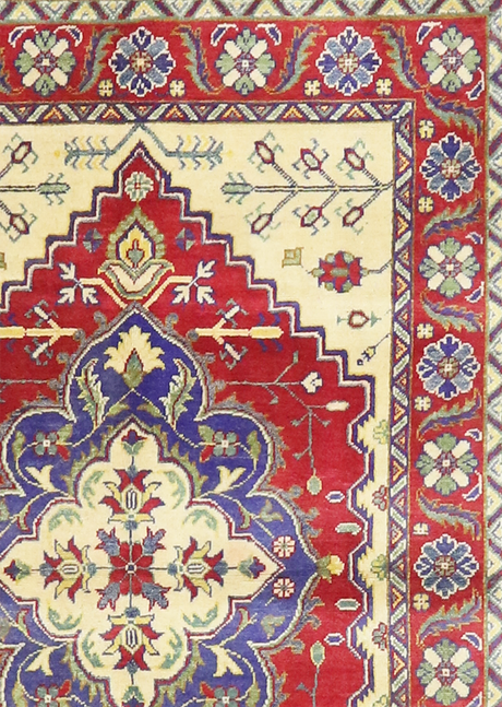 Saffron Medallion Yak Kash 4'0" x 6'2"