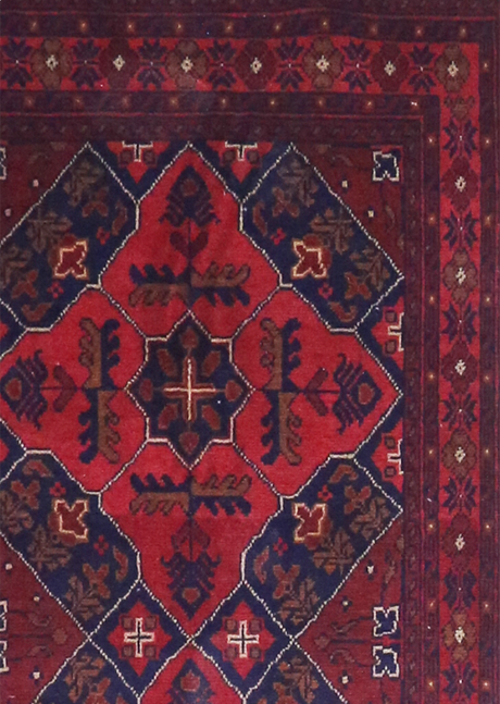 Burgundy Runner Bokara 2'8" x 9'5"