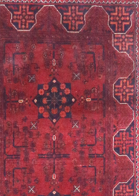 Scarlet Runner Bokara 2'8" x 12'10"