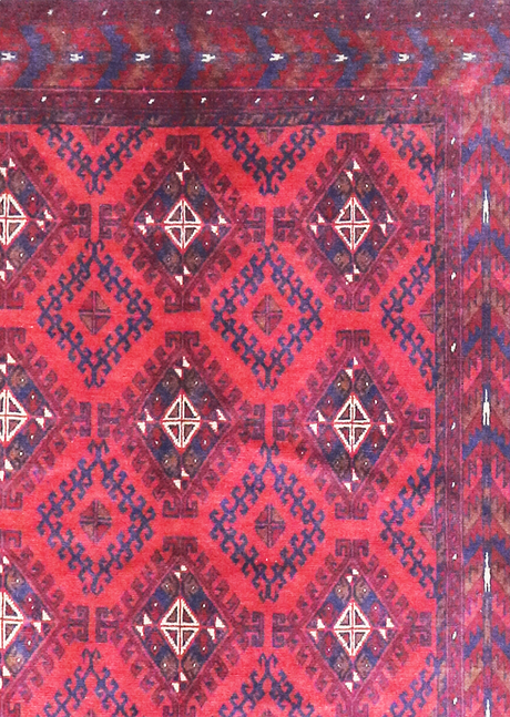 Scarlet Red Bokara 4' 1" x 6' 2"