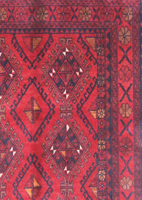 Burgundy Red 3'5" x 4'10"