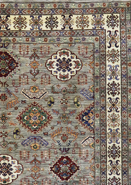 Stormy Geometric Super Kazak 8' 2" x 8' 4"