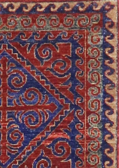 Geometric Carnelian Tribal 2'7" x 9'10"