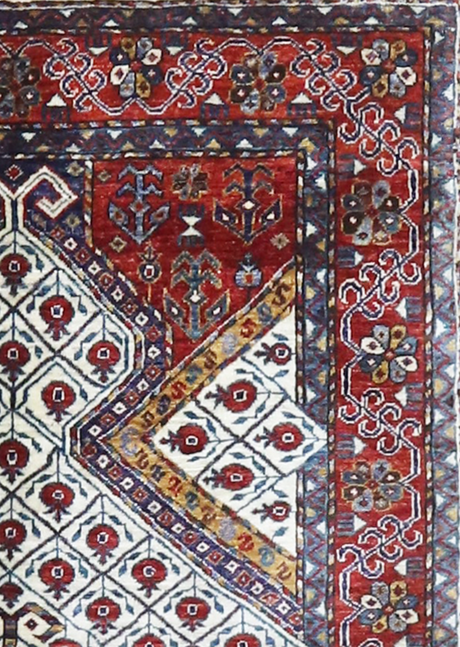 Pure Ivory Prayer Design 3'11" x 5'4"