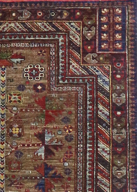 Almond Brown Prayer Design 3'9" x 4'10"