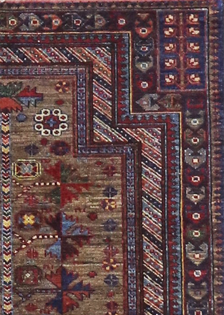 Coffee Brown Prayer Design 3'3" x 4'4"