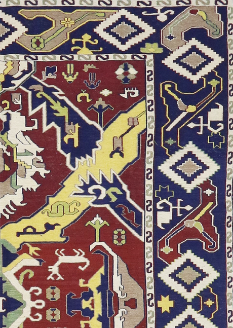 Navy Currant Kilim 6'3" x 8'5"