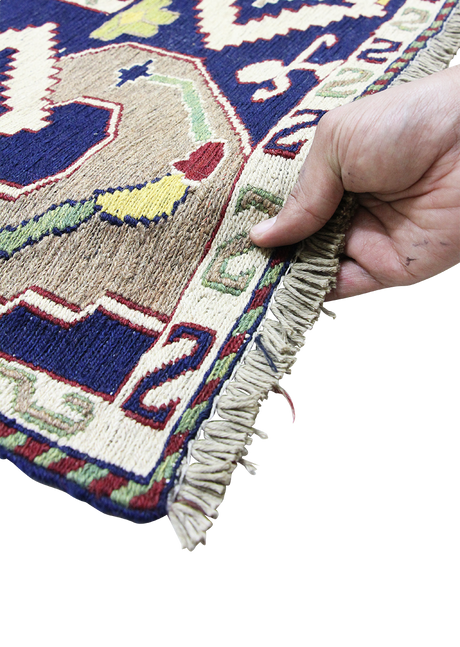 Navy Currant Kilim 6'3" x 8'5"