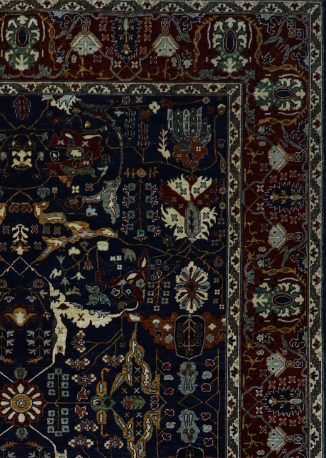 Deep Navy Bijar 9'1" x 12'2"