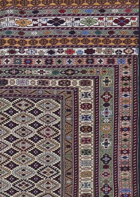 Multicolor Mocha Suzani 4'2" x 6'6"