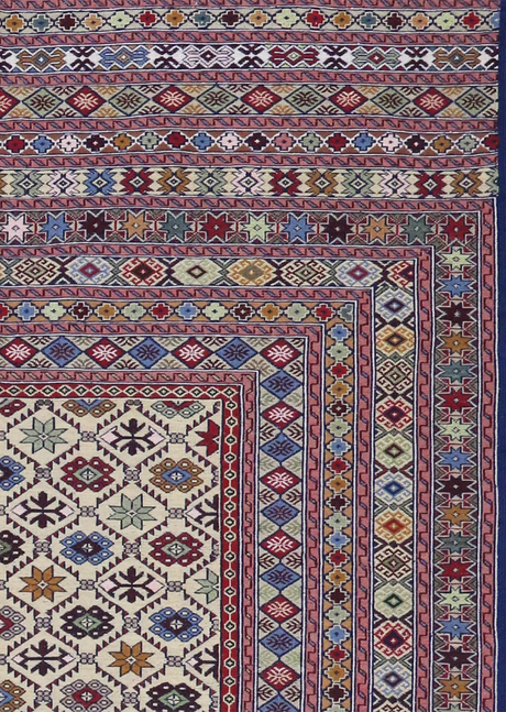 Multicolor Sunset Suzani 4'4" x 6'4"