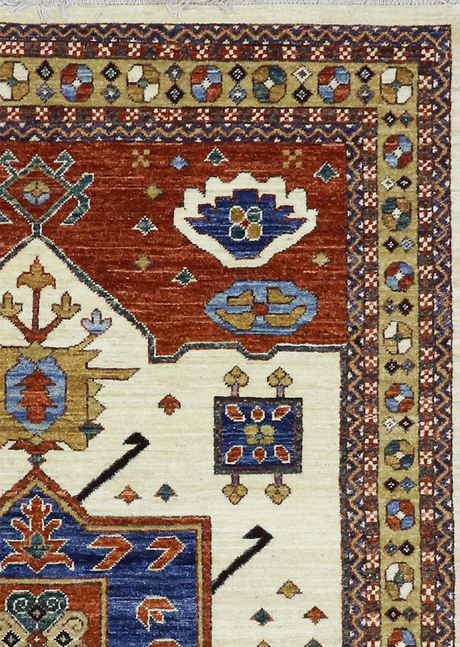 Navy Medallion Tribal 4' 2" x 6'