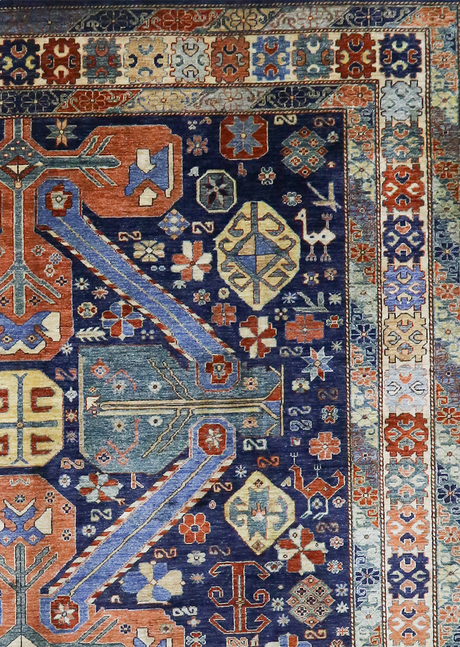 Colorful Coral Chobi 9' 1" x 11' 10"