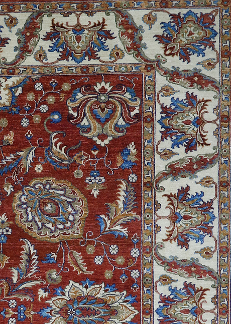 Saffron Red Chobi 8' x 9' 10"