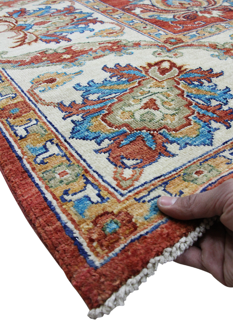 Saffron Red Chobi 8' x 9' 10"