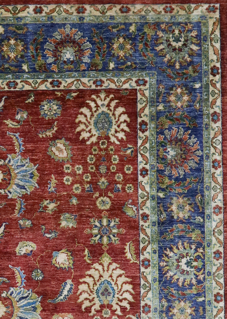 Floral Cranberry Ziegler 8' 3" x 9' 10"