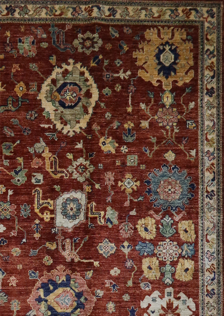 Floral Marron Serapi 9' 1" x 11' 7"