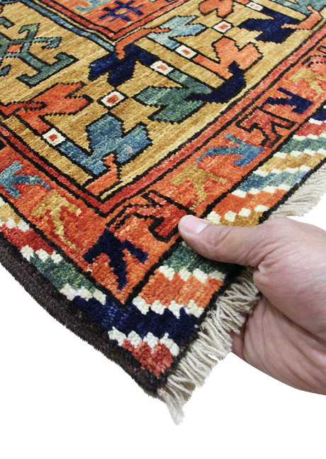 Geometric Pumpkin Tribal 7'4" x 9'4"