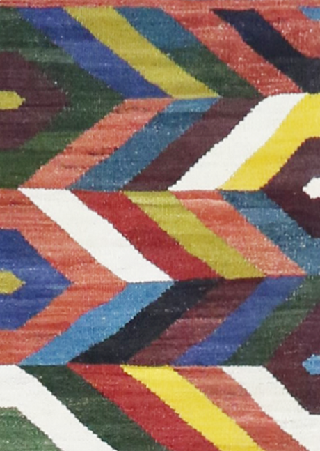 Striped Rainbow Kilim 2'9" x 13'0"