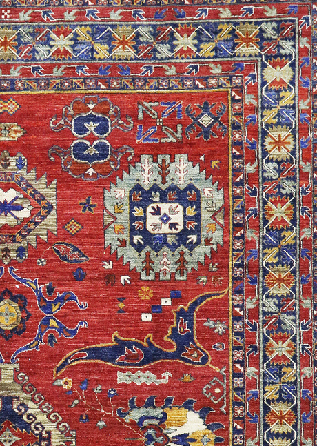 Saffron Red Chobi 9' 3" x 12' 10"