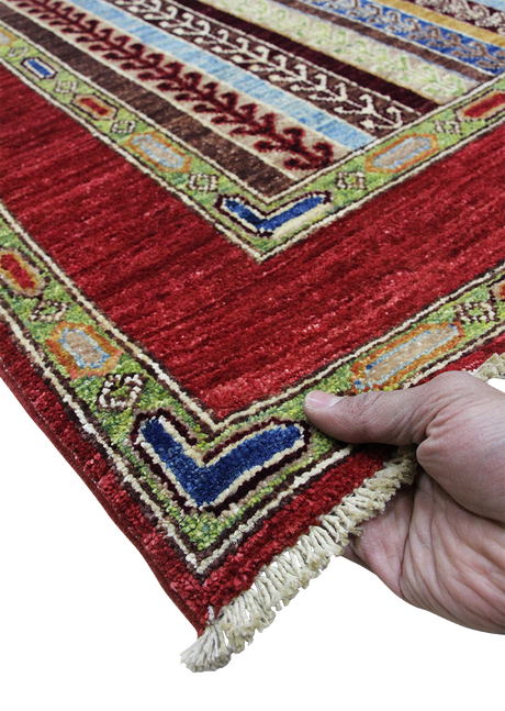 Multicolor Carnelian Khorjin 5'7" x 8'1"