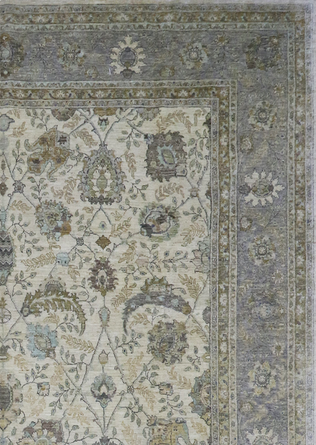 Neutral Floral Ziegler 8'8" x 12'2"