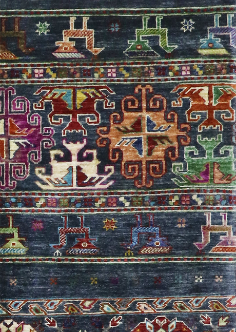 Coral Animal Design Khorjin 4'1" x 5'10"