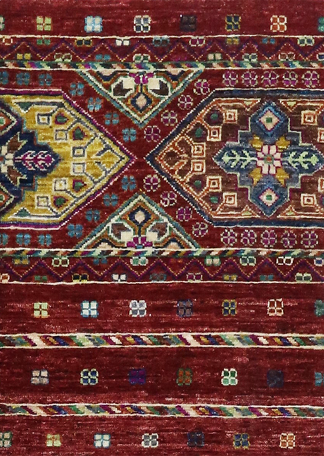 Bright Rose Red Khorjin 3'3" x 5'3"