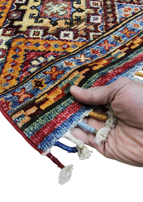 Geometric Amber Khorjin 4'10" x 6'4"