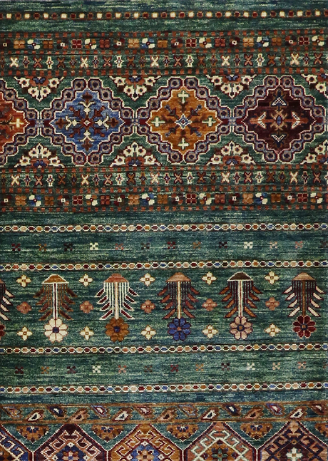 Phthalo Green Khorjin 5'2" x 6'10"