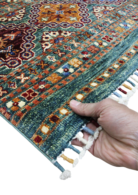 Phthalo Green Khorjin 5'2" x 6'10"