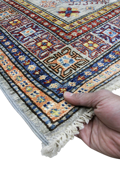 Ginger Graphite Super Kazak 3'3" x 4'11"