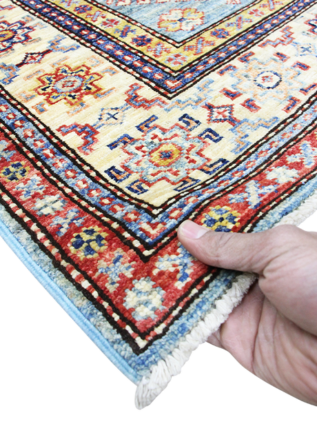 Geometric Ocean Super Kazak 4'0" x 6'1"