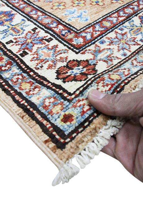 Eggshell Runner Super Kazak 2'6" x 6'9"