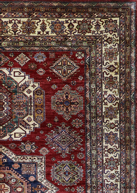 Cranberry Medallion Super Kazak 8'9" x 11'10"