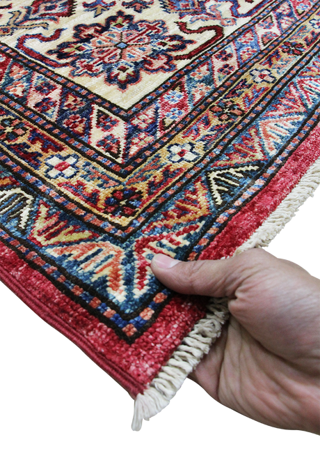 Cranberry Medallion Super Kazak 8'9" x 11'10"