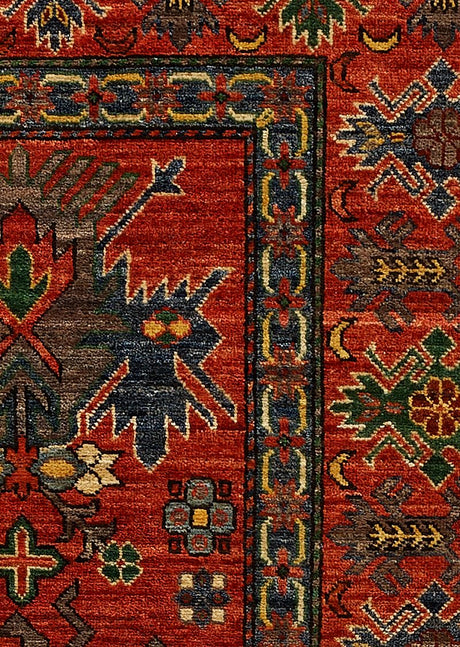 Geometric Cardinal Super Kazak 6'8" x 10'4"