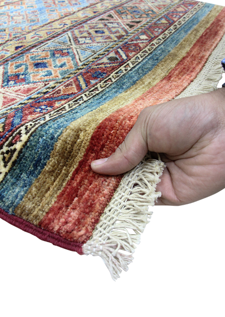 Multicolored Runner Khorjin 2' 9" x 10'