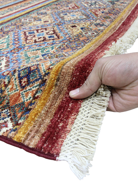 Geometric Mandarin Khorjin 3' 5" x 4' 10"