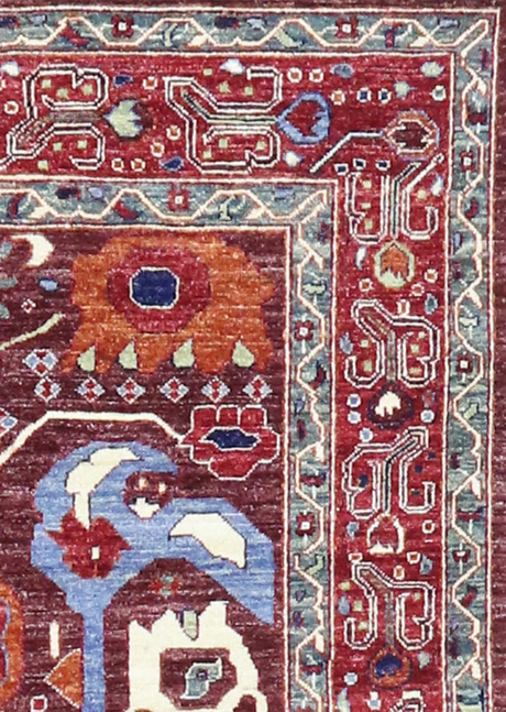 Deep Saffron Heriz 5'0" X 7'3"