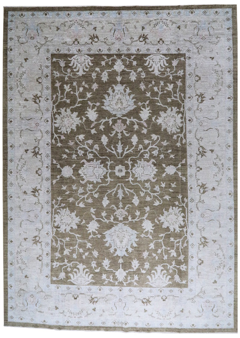 Floral Nocturne Oushak 9' x 12'4"