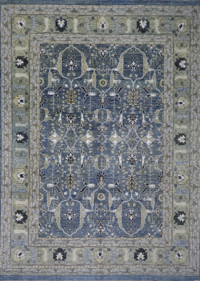 Ocean blue Abadeh 8'10" x 12'2"